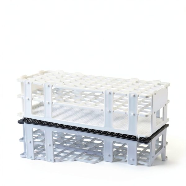 Plastic Lab Tube Rack Storage Stand by Eowpower 60 Hole Detachable-2