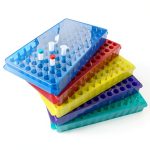 5pcs Tube Rack Feleolibe Double Panel 96-Position with Five Colors-0